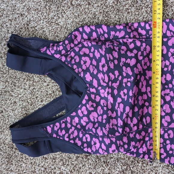 Lululemon Super Sport Tank Mini Cherry cheetah Ultra Violet Naval Blue Size 4 - Picture 12 of 12